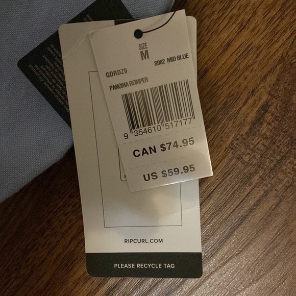 Rip curl Panoma Romper size Medium, mid blue - Picture 7 of 10
